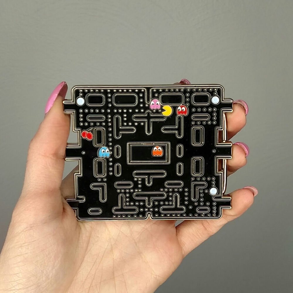 Pac-Man belt buckle